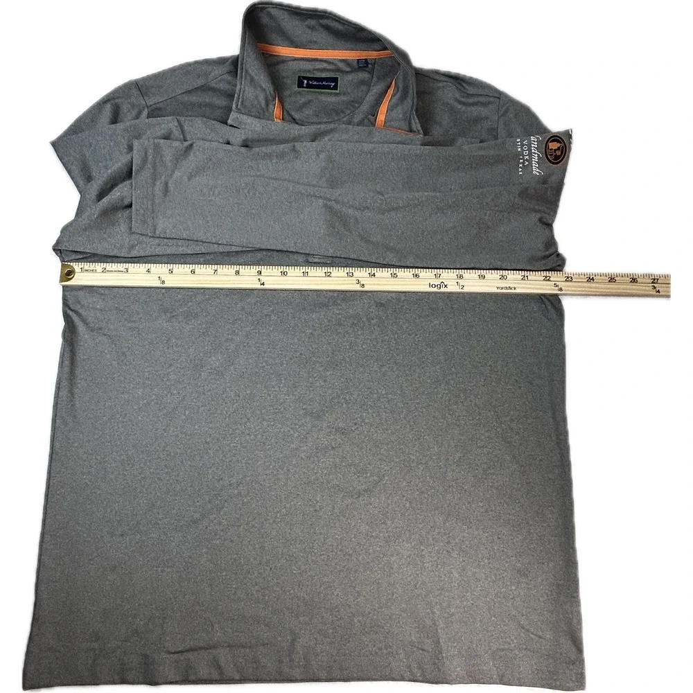 William Murray x Tito's Handmade Vodka Mens Gray Quarter Zip Pullover Large